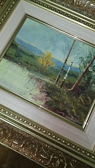 Pack 2 Cuadros Vintage Metal y Madera