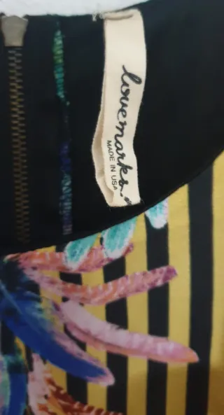 Vestido estampado multicolor talla M