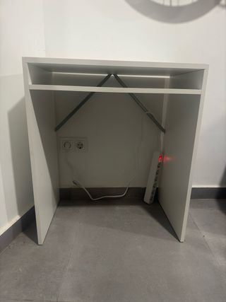 Escritorio, blanco, 65x40 cm