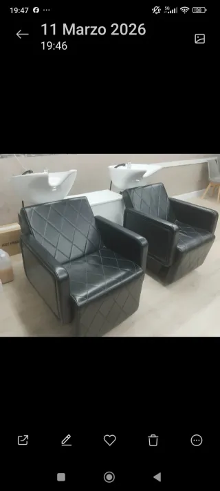 Conjunto lavacabezas peluquería