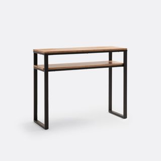 Mesa consola madera y acero
