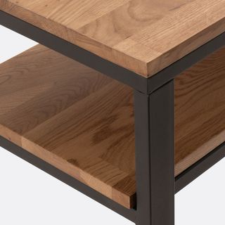 Mesa consola madera y acero