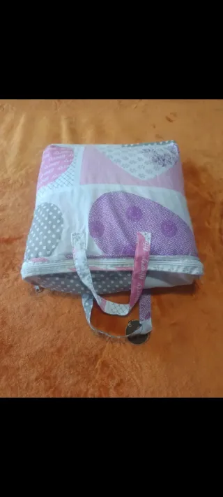 Colcha bouti 90cm (180x270) Corazones