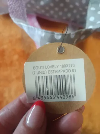 Colcha bouti 90cm (180x270) Corazones