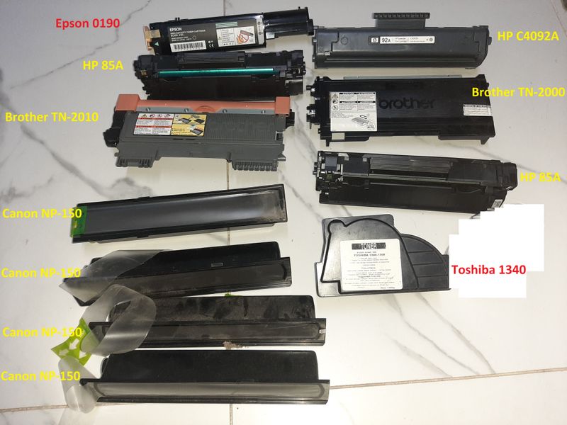 Lote 11 cartuchos toner afbeelding 2