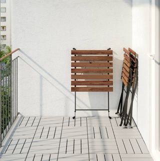 Mesa y 2 Sillas Exterior Ikea Tarno y cojines