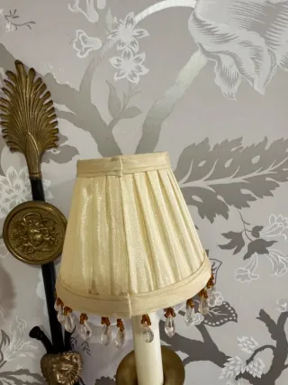 Conjunto 2 apliques bronce y negro