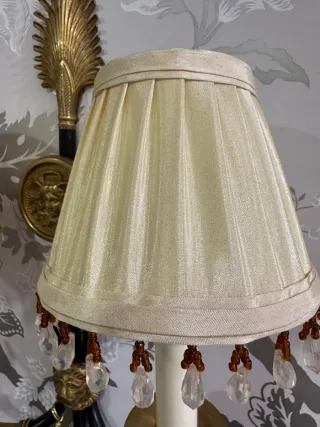 Conjunto 2 apliques bronce y negro