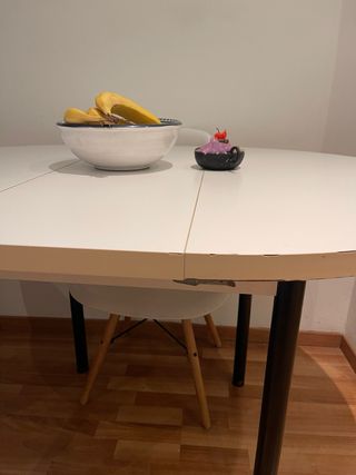 Mesa comedor redonda extensible