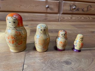 Antiche matrioske in legno