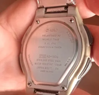 Reloj Casio Analógico y Digital Plata