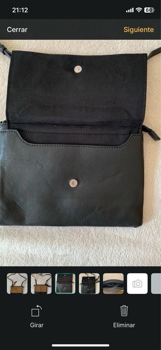 Bolso Zara negro y marrón