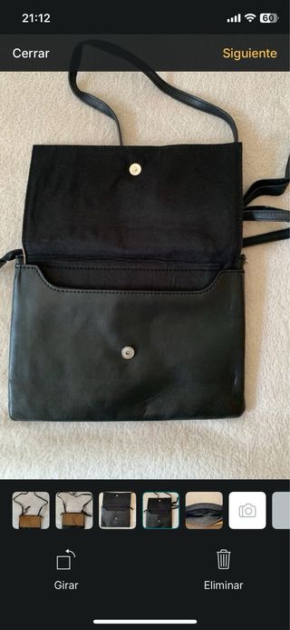 Bolso Zara negro y marrón