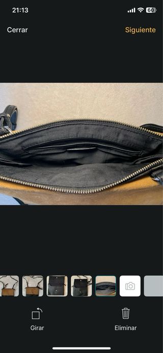 Bolso Zara negro y marrón