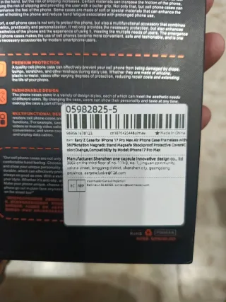 Funda OATSBASE iPhone 17 Pro Max Aluminio