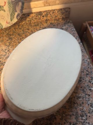 Pirofila ovale in ceramica bianca