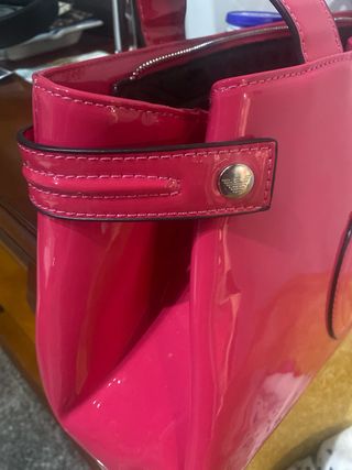 Borsa Armani Jeans Rosa in Charol