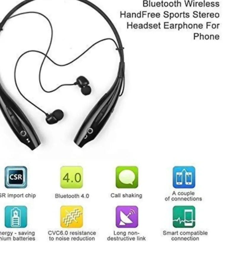 Auriculares Bluetooth LG HB-730 Negros afbeelding 6