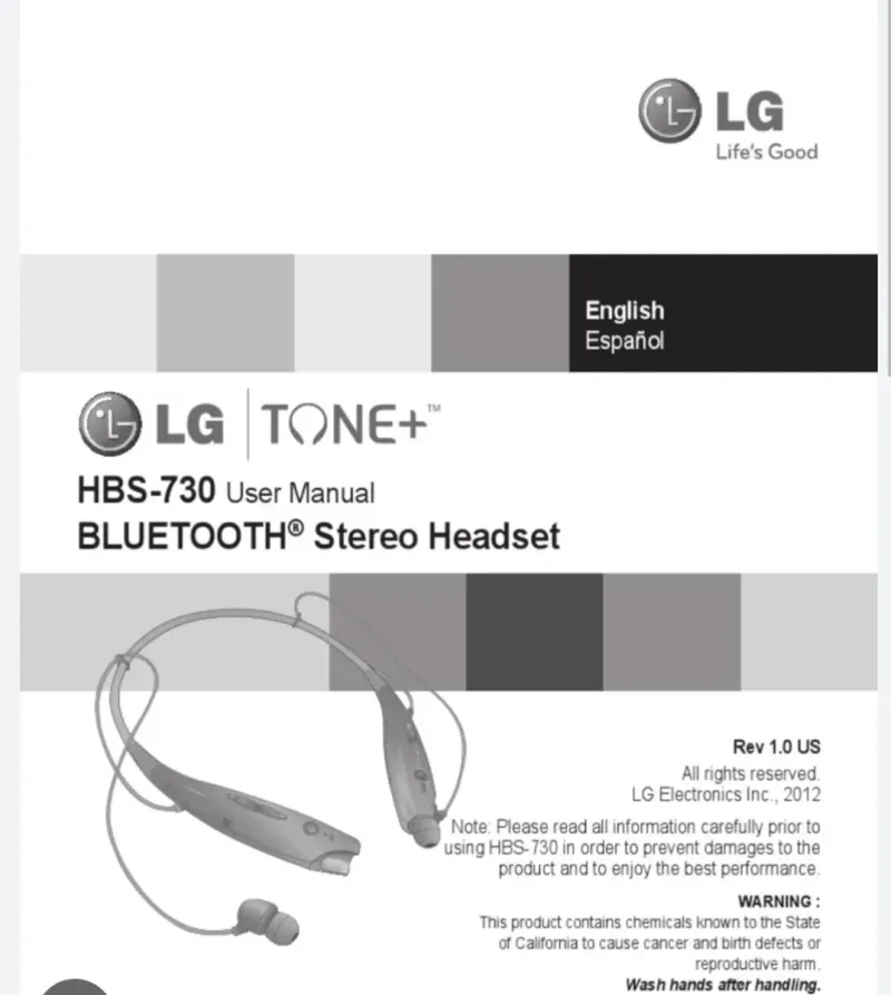 Auriculares Bluetooth LG HB-730 Negros afbeelding 9