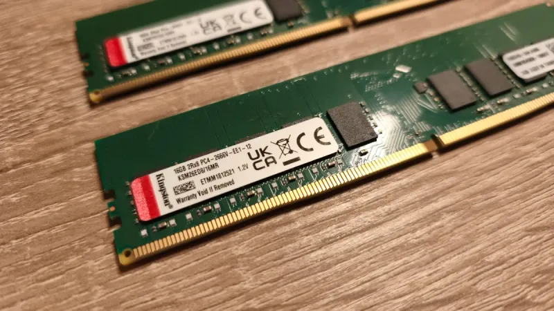 2x Kingston 16GB DDR4 RAM PC4-2666V afbeelding 2