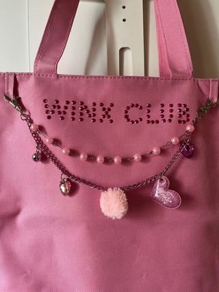 Borsa Winx Club Rosa con Ciondoli