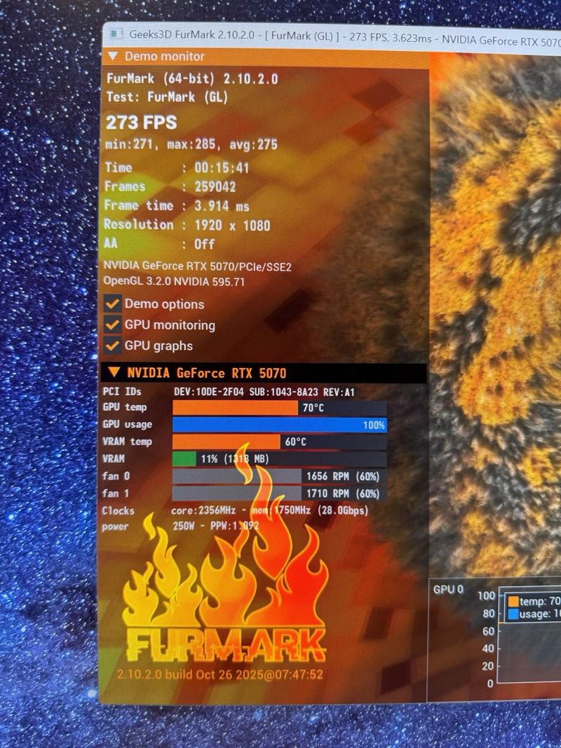 Tarjeta Gráfica Asus RTX 5070 Dual OC afbeelding 8