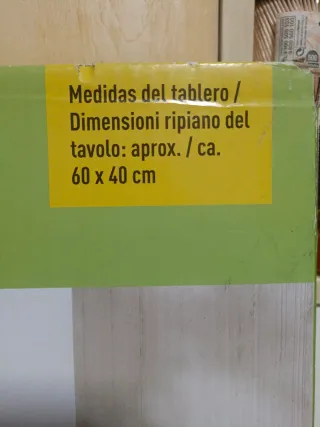 Mesa Balcón Plegable Negra