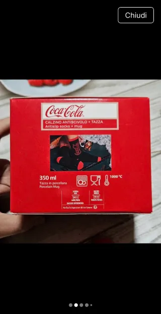 Coca-Cola Tazza e Calzini Antiscivolo