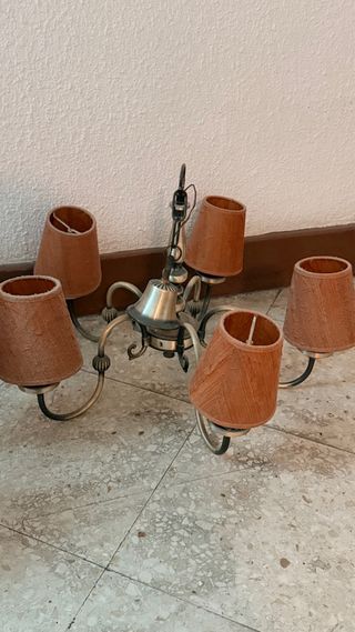 Lote 5 Lámparas Vintage metálicas, vente local