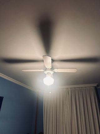 Lámpara Ventilador Techo Blanca
