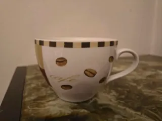 Set 4 Tazze Jumbo Home Chicchi Porcellana