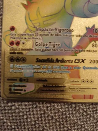 Carta Pokémon Incineroar GX Metalica