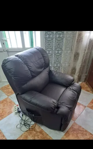 Sillón reclinable relax piel sintética