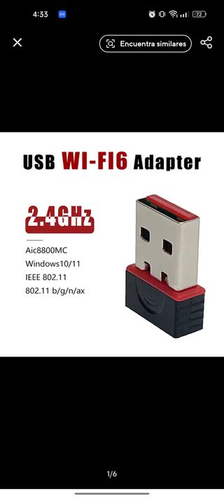 Mini Adaptador USB Wi-Fi Aic8800MC