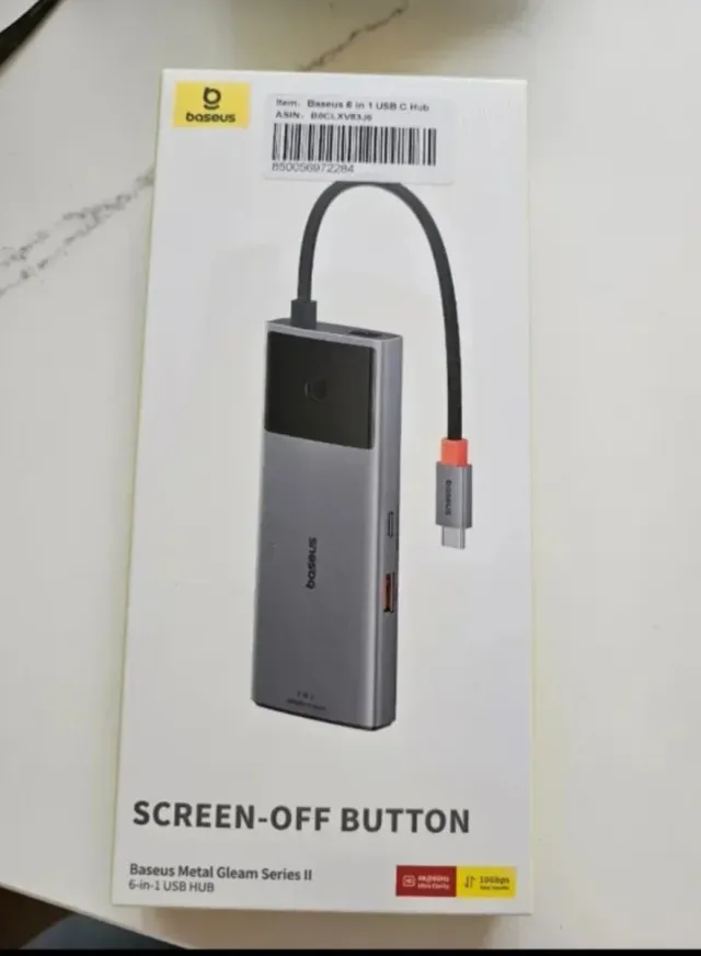 Baseus Hub USB C 6 en 1 Metal Gleam