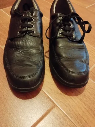 Scarpe eleganti in pelle nera uomo taglia 45