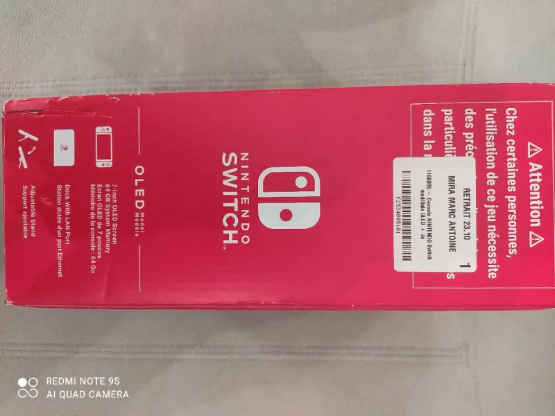 Nintendo Switch OLED 64GB Blanca reacondicionada afbeelding 4