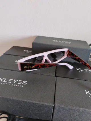 Occhiali da sole unisex Kleyes rosa e marroni