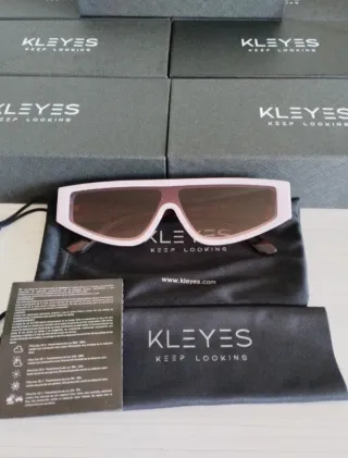 Occhiali da sole unisex Kleyes rosa e marroni