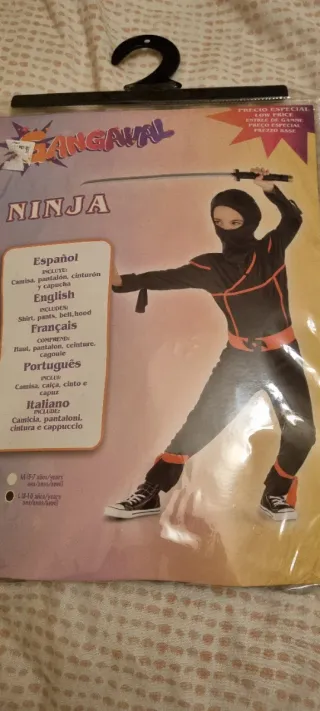 Disfraz de Ninja Talla L (8-10 años)