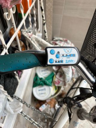 Bicicleta eléctrica de paseo con cesta