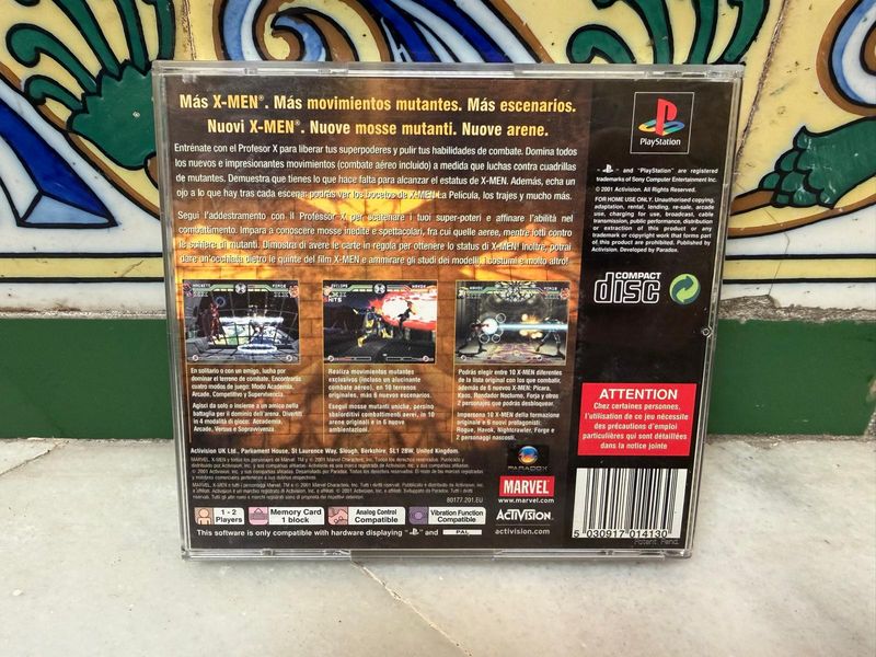 X-MEN MUTANT ACADEMY 2 (PS1) PAL – COMPLETO afbeelding 2