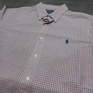 Camisa Polo Ralph Lauren cuadros rosa