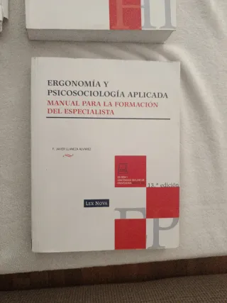 ERGONOMÍA Y PSICOSOCIOLOGÍA APLICADA. MANUAL PA...