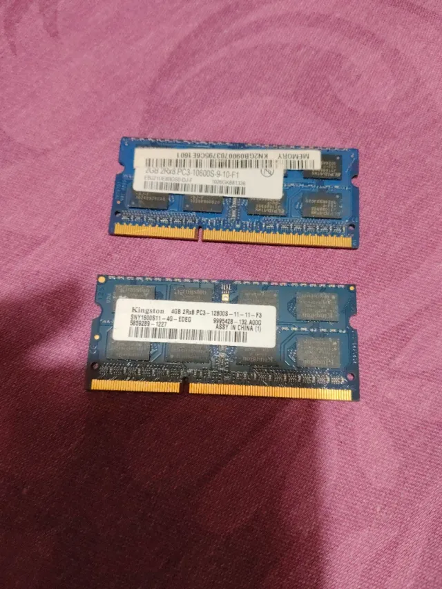 2x Kingston RAM DDR3 2GB + 4GB