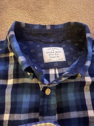 Lote 4 Camisas Zara, Sfera, Easy Wear Talla L