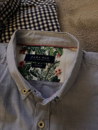Lote 4 Camisas Zara, Sfera, Easy Wear Talla L