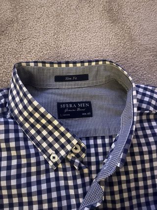 Lote 4 Camisas Zara, Sfera, Easy Wear Talla L