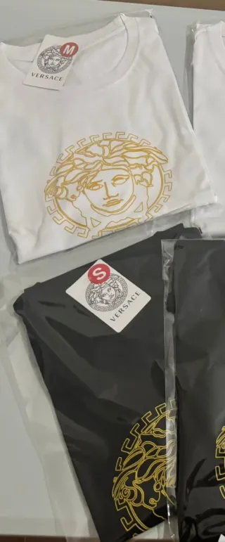 Camiseta Versace Negra y Blanca