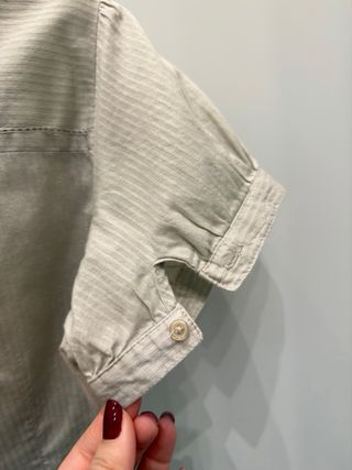 Camisa beige manga corta beige XL shirt blusa